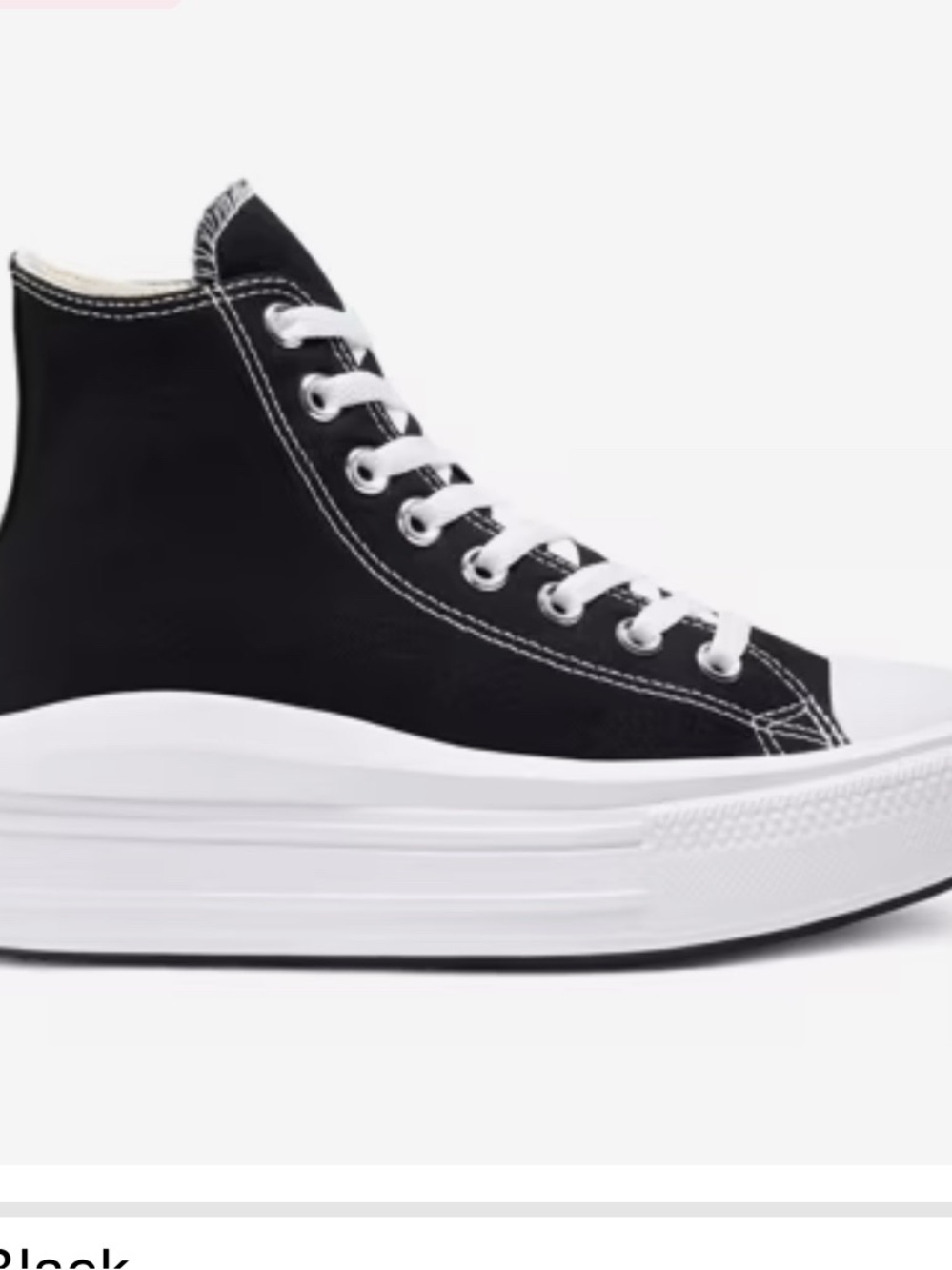 Black High-Top Platform Converse Sneakers